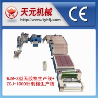 WJ-3 Tipo de algodón plástico + ZJ-1000 líneas de producción de algodón acupuntura